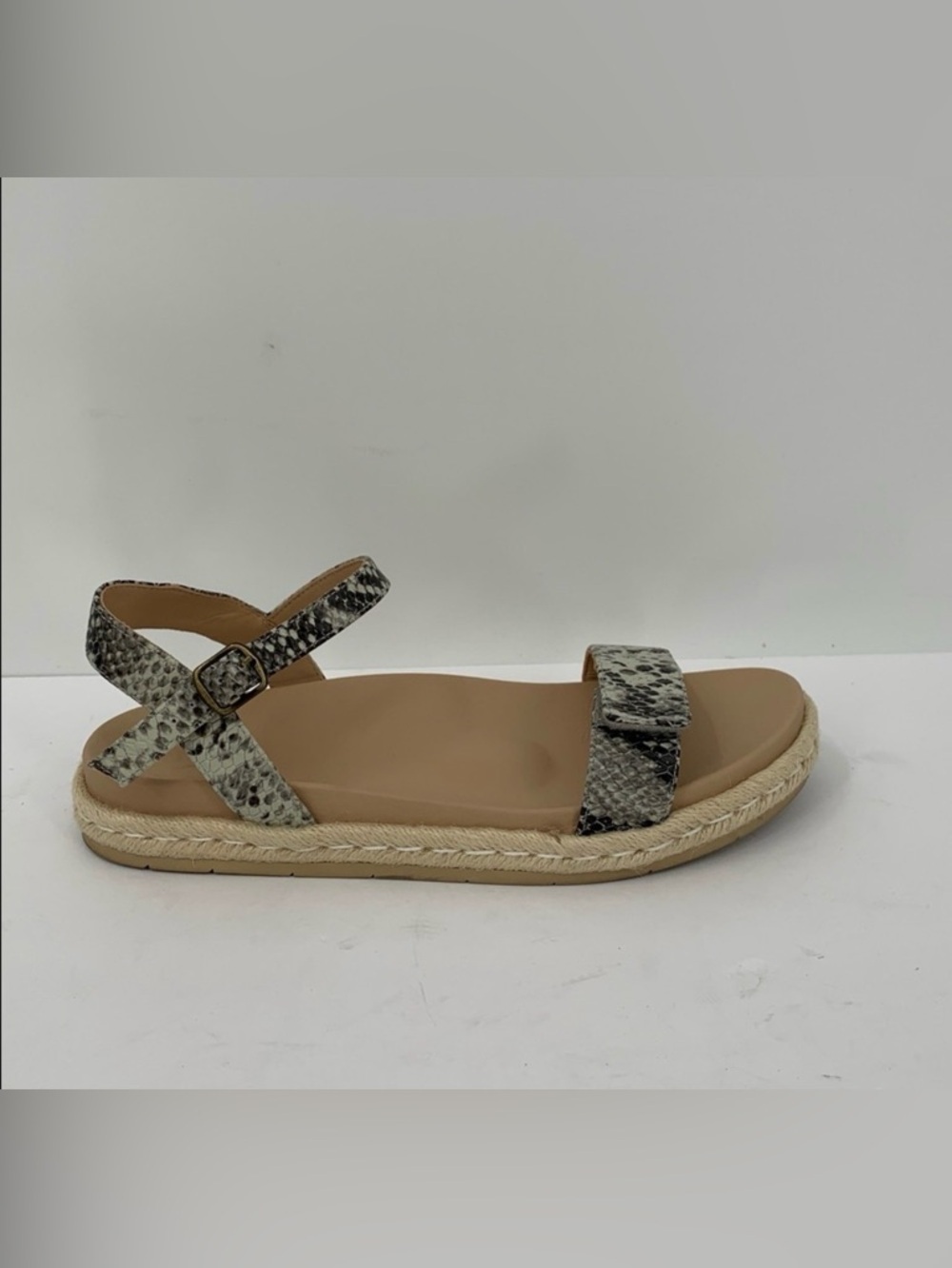 ABEO Isle Strap sandal shoe snake comfort leather strappy flat Metatarsal 9.5